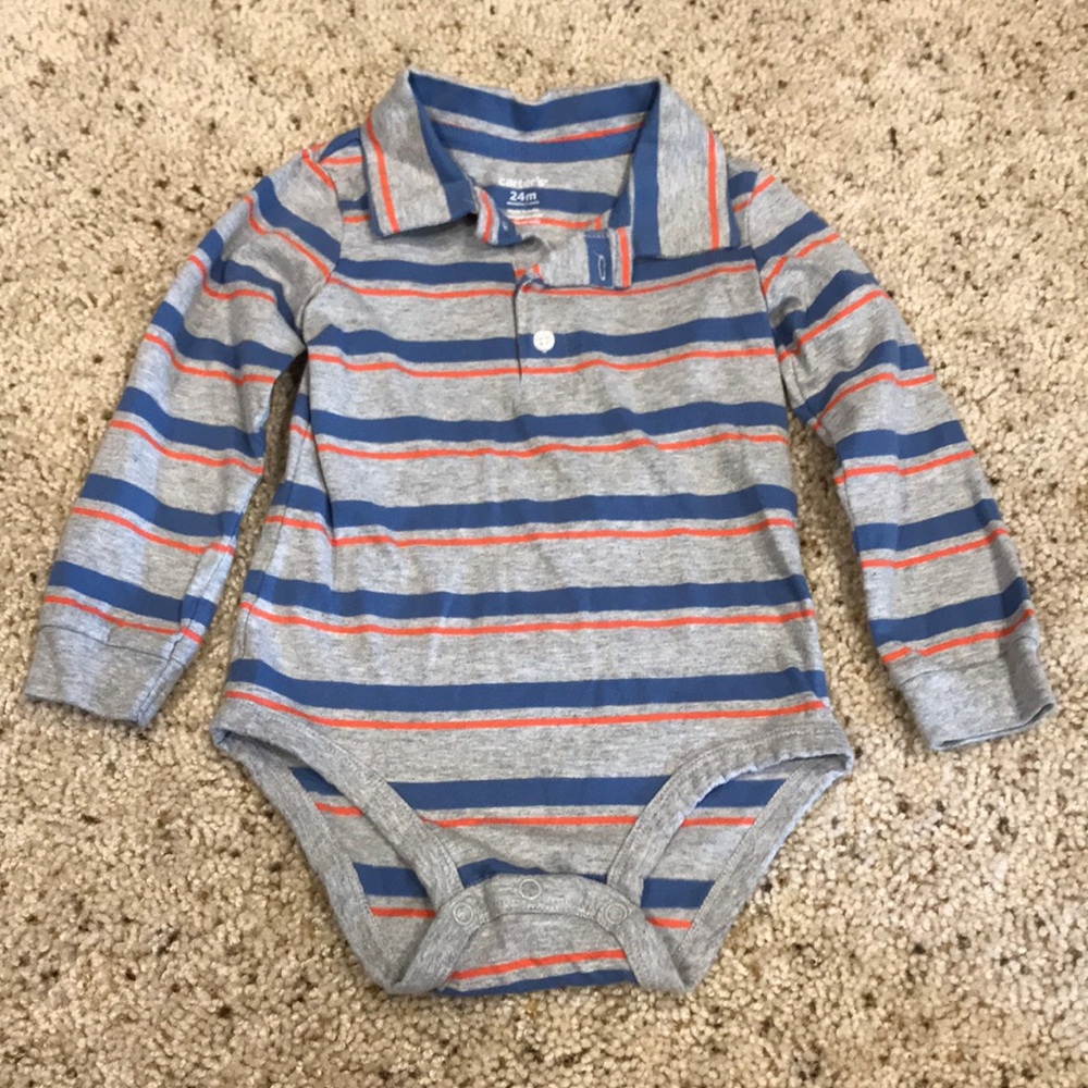 Collared long sleeve bodysuit